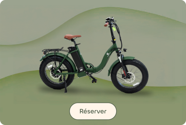 Vélo pliable Bloomy disponible à la location chez Bloomway à Biarritz