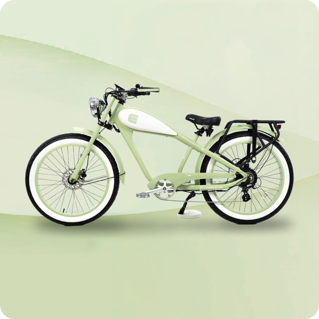 Vélo électrique Fatbask chromé de Bloomway disponible à Biarritz