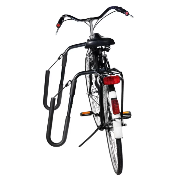 Vélo électrique fatbike portant l'accessoire support de planche de surf chez Bloomway à Biarritz