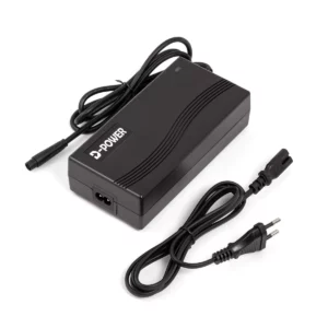 Chargeur D-Power pour vélo cargo électrique Bloomway BlooCargo avec connecteur rond noir à 3 broches